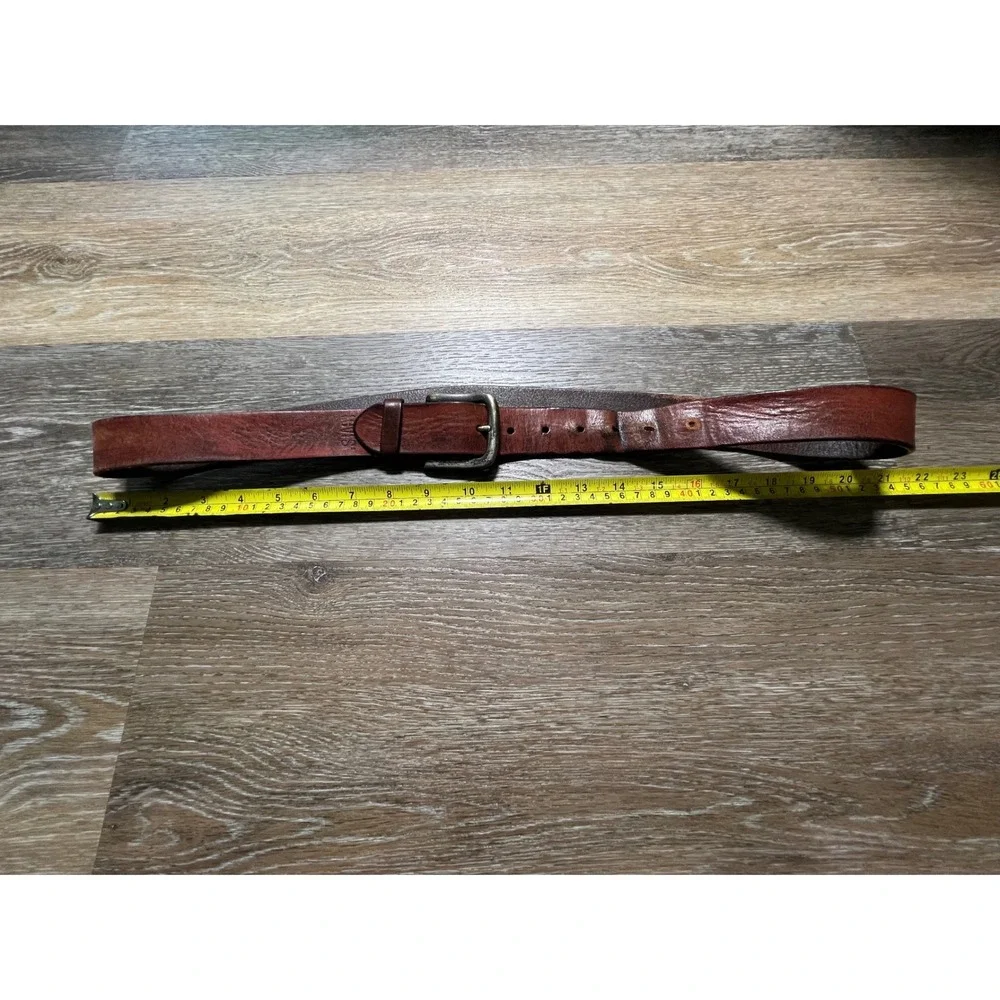 Levi's Belt Men 36/95 Brown Genuine Leather Distressed Rugged Workwear 11LV02F5